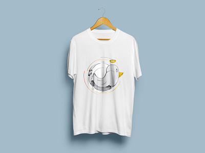 Paper Bird T-shirt birdie illustration tshirt vector