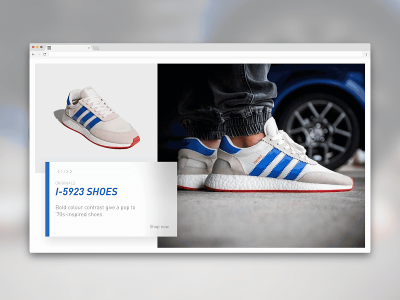 Adidas Shoes Slider animation app carousel clean shopping slider ui ux web