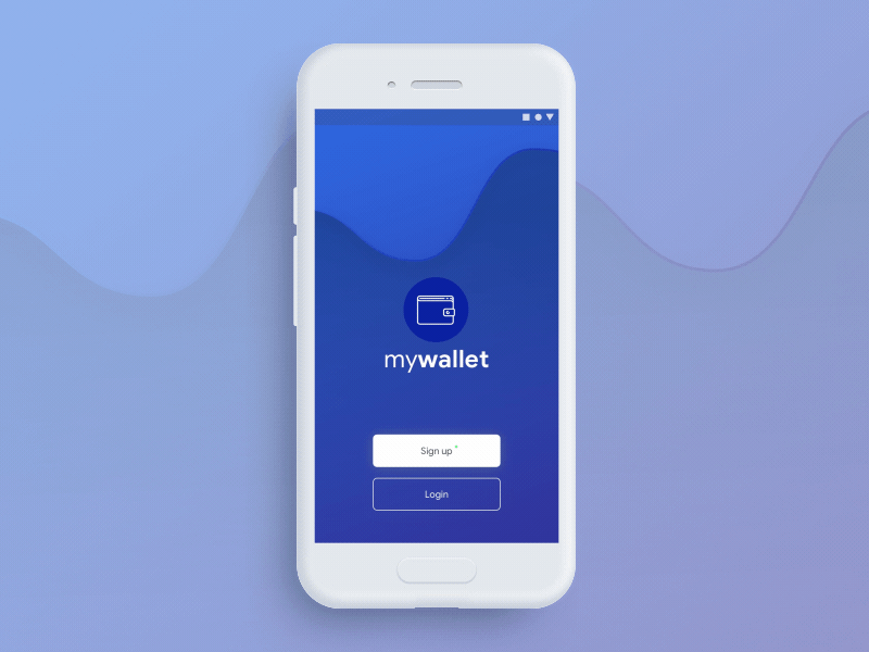 DailyUI 001 - Sign up animation app dailyui dashboard motion sign up ui ux wallet