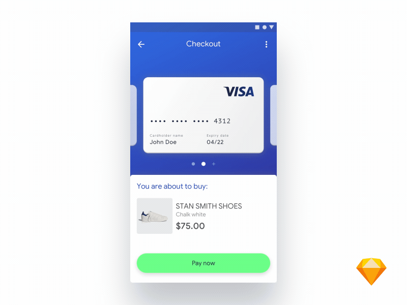 Checkout Process animation card checkout motion pay resource ui ux