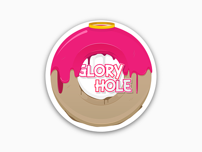 Donut art artwork challenge coaster coaster design donut doughnut glory holy illustration mule pink sticker vector