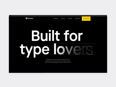 Features for typography lovers