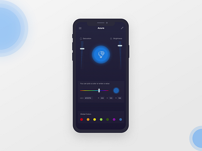 Main Control For AI Light app design icon minimal ui ux