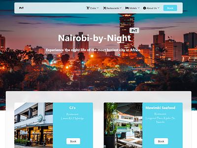 Nairobi by Night Website Prototype