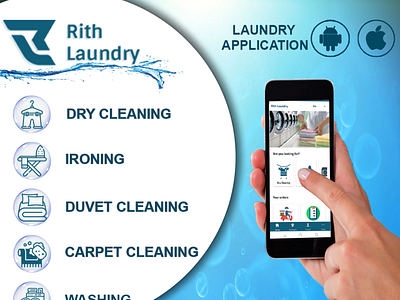 Laundry service solution - Mobile application android android application app cleaning cleaning application cleaning services dry cleaning dry cleaning application drycleaning services ios laundry application laundry services laundry solution mobile mobileapplication