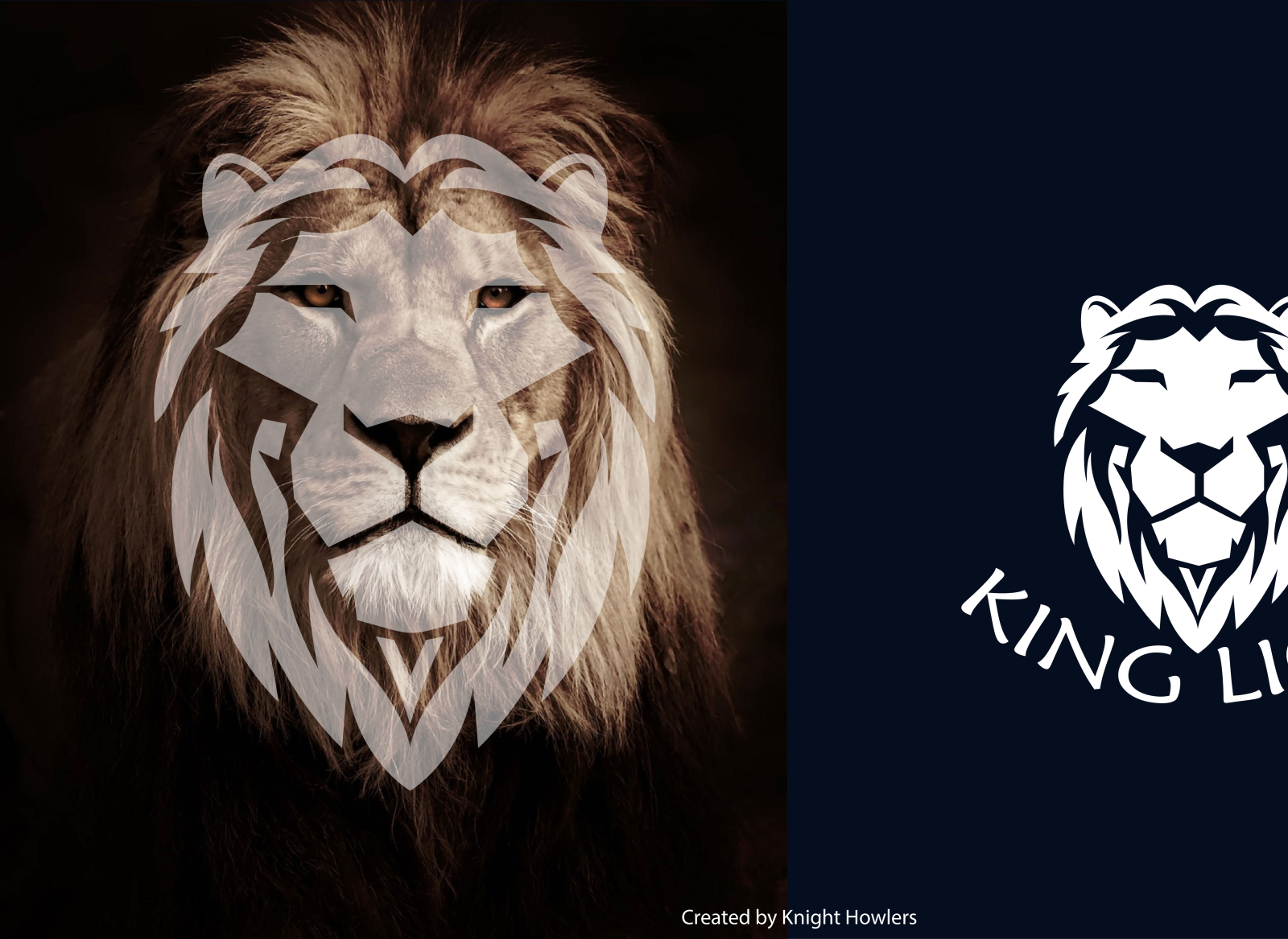 Lion King Logo Template Graphic by EndR_ID · Creative Fabrica