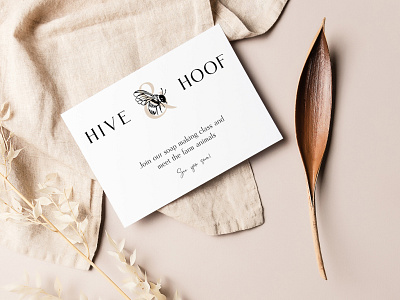 Hive & Hoof Print Materials branding design illustration print