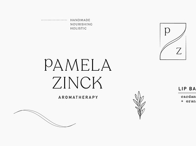 Pamela Zinck Brand branding design illustration logo typography