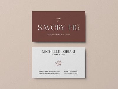 The Savory Fig - Business Card