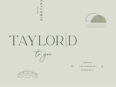 Taylord To You - Logo and Marks brand design bridge consultancy consulting logo submark