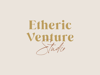 Etheric Venture Studio - Logo branding company design illustration logo script startup studio