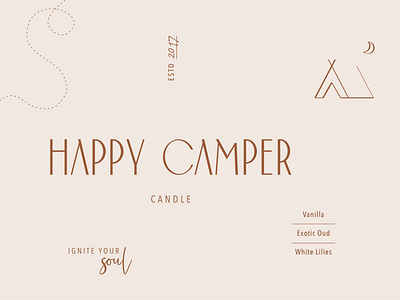 Happy Camper Candle - Brand Identity