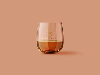 Statesman Whisky - Glassware branding design glassware creative graphic design icon logo logo design minimal