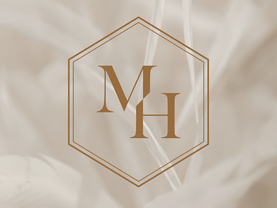 M&H design graphic design monogram wedding