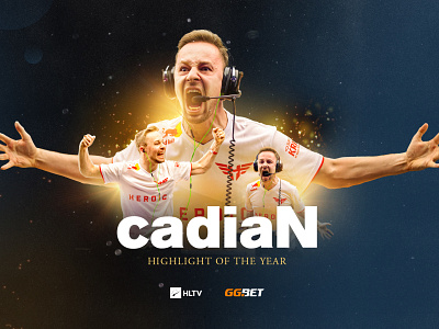 CS:GO Highlight of the Year 2021 award award show cadian color correction compositing composition counter strike cs:go design esport gaming graphic design heroic highlight illustration player highlight show