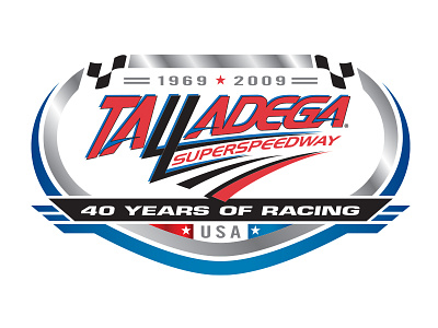Talladega 40th Anniversary brand identity