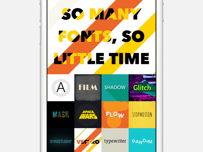 Fontspiration Case Study app design font interface ios iphone typography ui ux