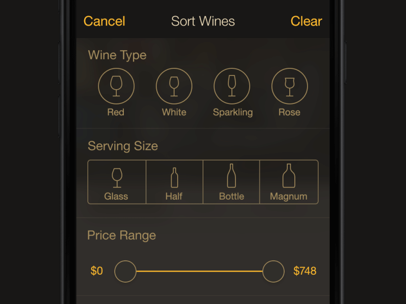 Corkscrew Wine Filter android animation app design icon icons interface ios iphone motion ui ux