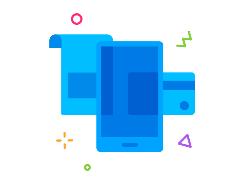 Illustrations for an upcoming fintech app