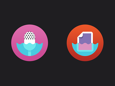 Sony Underwater App Icons android app colorful gradient icon icons
