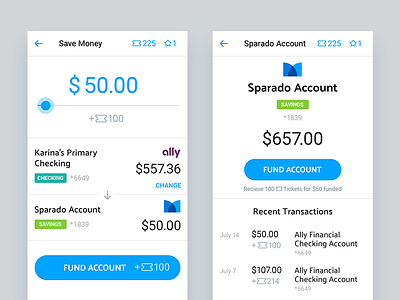 Fintech app UI