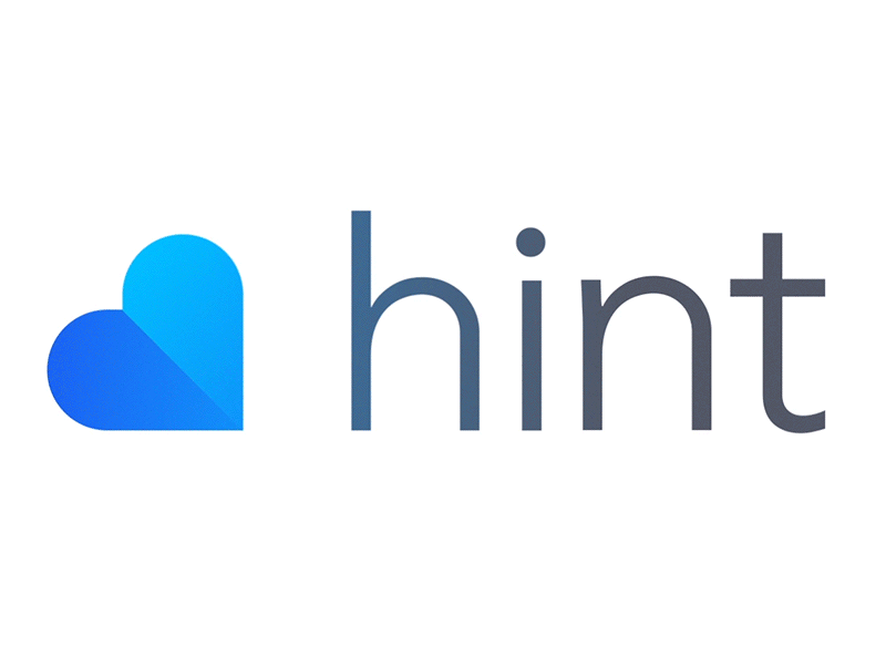Hint Logo Animation animation app brand health identity logo web