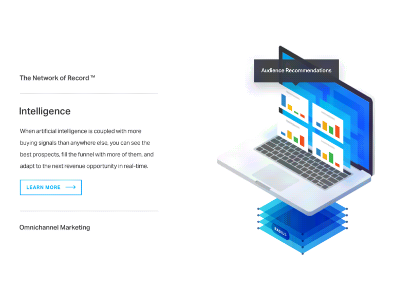 Interactive Element for Radius.com by Clay on Dribbble