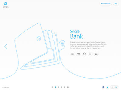 Website for Single Bank icon icons identity interface logo softfacade ui user interface ux