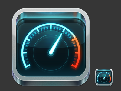 Icon for SpeedTest.net app by OOKLA icons identity iphone softfacade
