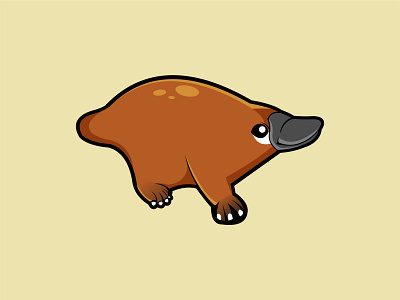 platypus animal chibi cute design graphic design illustration logo mascot vector