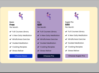 Pricing Card Design graphic design ui ux