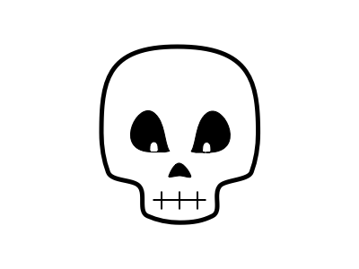 Skull (My rendition) 31daysofskulls halloween illustration skull
