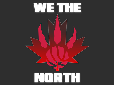 We The North basketball illustration raptors toronto