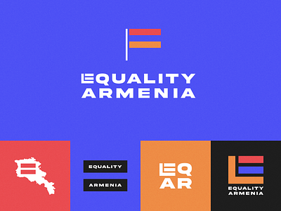 Equality Armenia Logo and Rebrand armenia armenian branding design equality gay lgbt lgbtq lgbtqia logo nonprofit pride product design queer typography