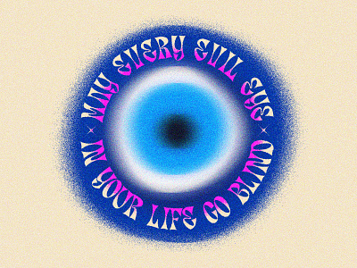 Evil Eye Go Blind 🧿 armenia armenian beirut branding design evil eye illustration lebanese lebanon product design t shirt typography