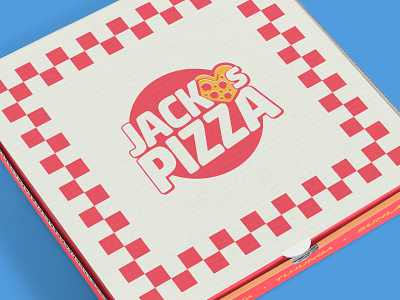 Jack Loves Pizza pizza box branding graphic design illustration jack loves pizza logo pizza product design restaurant typography vector
