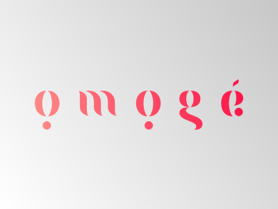 ỌMỌGÉ - Logo Concept Lowercase arcane fashion fashionista logo nigeria nigerian stencil typography vlad derkach