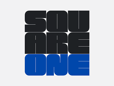 Square One Logo Concept! custom dance design illustration logo one square typography