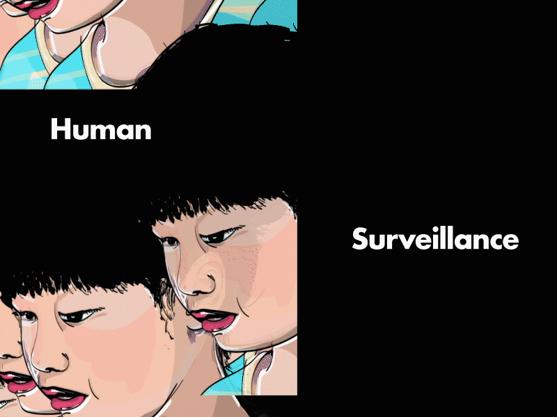 Humanity Under Surveillance designmotion illustration loops peoplewatching wild studio