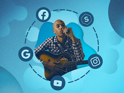 Advertising 101 for Musicians – Blog Header advertising blog blue blues design diy musician musicians photoshop