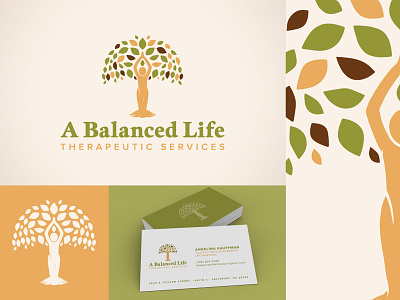 A Balanced Life | Visual Elements green illustrator logo natural nature tree tree logo vector yellow
