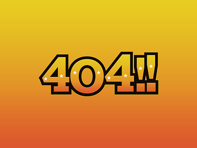 404 404 error gradient photoshop punchout type video game