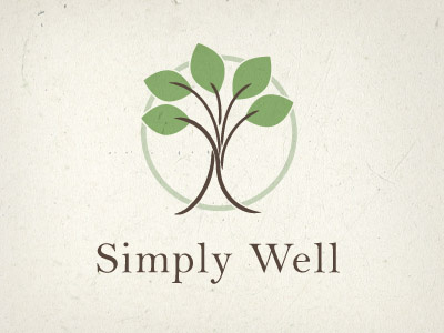 Simply Well Logo holistic logo wellness