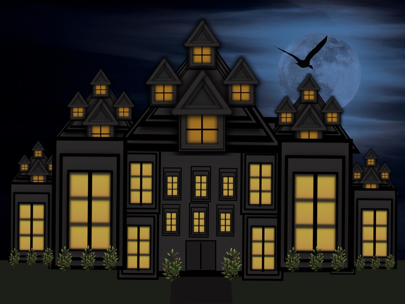 creative writing about a spooky house