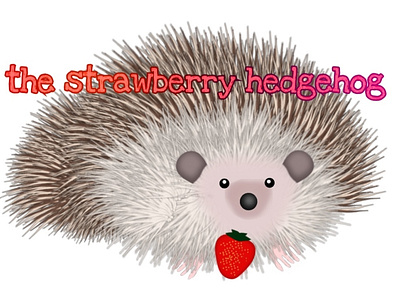 The Strawberry Hedgehog design illustration photoleap