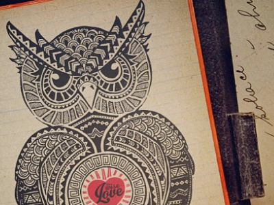 The Wise Love art doodle nature notebook sketch