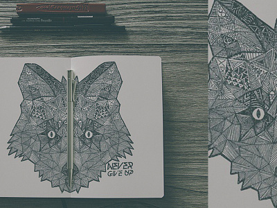 Foxxy animals art doodle love. design nature notebook sketch