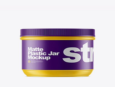 Download Psd Mockup Matte Plastic Jar Mockup HQ design graphic design