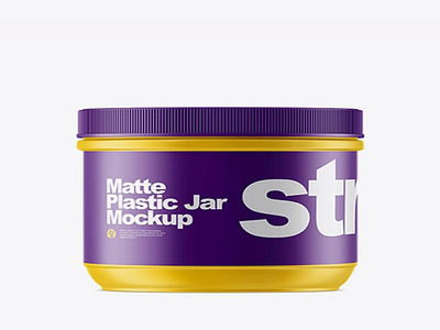 Download Psd Mockup Matte Plastic Jar Mockup HQ