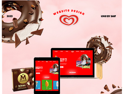 walls icecream website design 3d branding design graphic design illustration logo motion graphics ui uidesign userexperience uxui web webdesigner